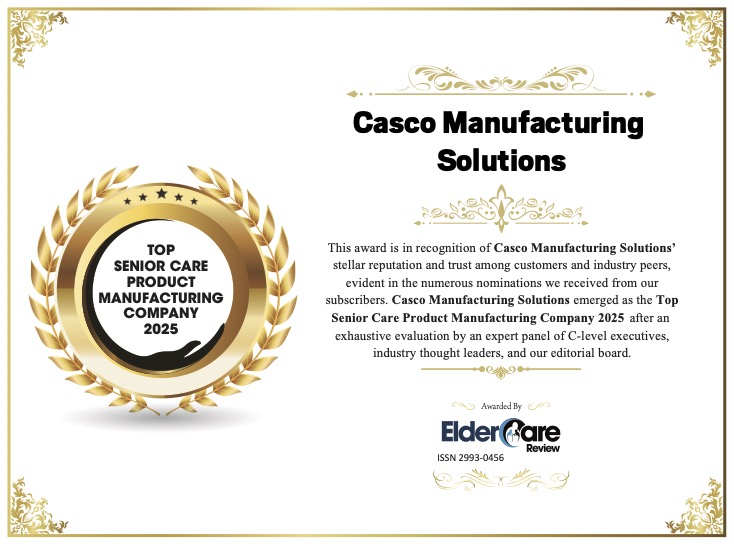 Top Senior Care Product Manufacturer Certificate